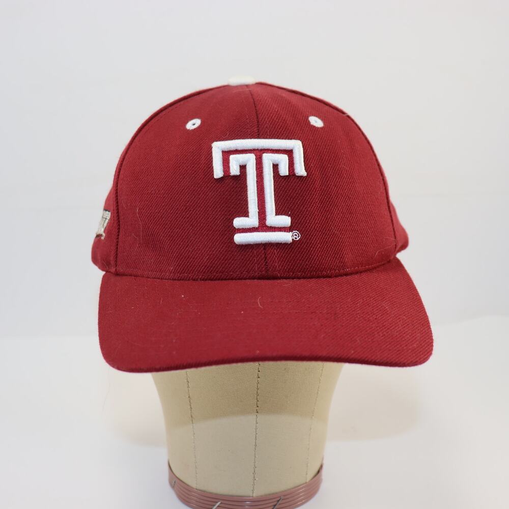 Temple Owls‎ Colosseum Adjustable Baseball Cap Maroon White Logo Hat